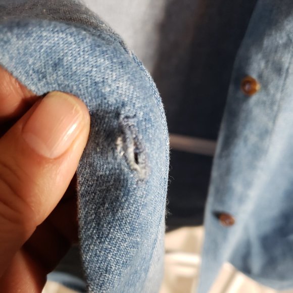 Vintage Casey Coleman Embroidered Sleeveless Denim Shirt Country Western - Picture 10 of 12